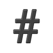 #️ Emoji Sinal de treliça na Samsung One UI 3.1.1.