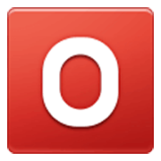 🅾️ Emoji Großbuchstabe O in rotem Quadrat Samsung One UI 3.1.1.