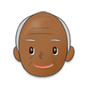 👴🏾 Emoji Homem Idoso: Pele Morena Escura na Samsung One UI 3.1.1.