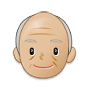 Émoji 👴🏼 Homme âgé : Peau Moyennement Claire sur Samsung One UI 3.1.1.