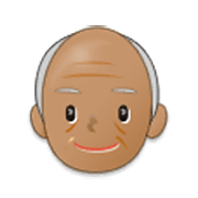 Émoji 👴🏽 Homme âgé : Peau Légèrement Mate sur Samsung One UI 3.1.1.