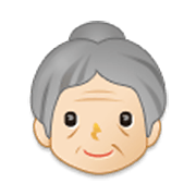 Émoji 👵🏻 Femme âgée : Peau Claire sur Samsung One UI 3.1.1.