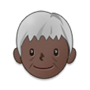 🧓🏿 Emoji älterer Erwachsener: dunkle Hautfarbe Samsung One UI 3.1.1.