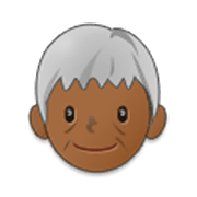 🧓🏾 Emoji Idoso: Pele Morena Escura na Samsung One UI 3.1.1.