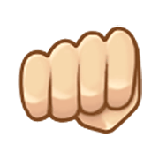 👊🏻 Emoji Puño Cerrado: Tono De Piel Claro en Samsung One UI 3.1.1.