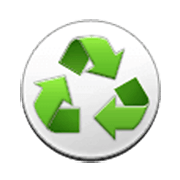♽ Emoji Símbolo de reciclagem de papel parcial na Samsung One UI 3.1.1.