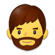 Emoji 🧔 Uomo Con La Barba su Samsung One UI 3.1.1.