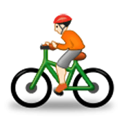 🚴🏻 Emoji Persona En Bicicleta: Tono De Piel Claro en Samsung One UI 3.1.1.