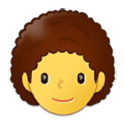 Emoji 🧑‍🦱 Persona: Capelli Ricci su Samsung One UI 3.1.1.