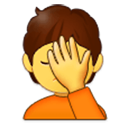 🤦 Emoji sich an den Kopf fassende Person Samsung One UI 3.1.1.