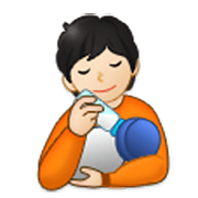🧑🏻‍🍼 Emoji Persona Que Alimenta Al Bebé: Tono De Piel Claro en Samsung One UI 3.1.1.