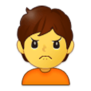 🙍 Emoji Persona Frunciendo El Ceño en Samsung One UI 3.1.1.