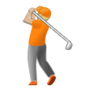 Emoji 🏌🏼 Persona Che Gioca A Golf: Carnagione Abbastanza Chiara su Samsung One UI 3.1.1.
