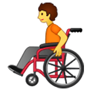 🧑‍🦽 Emoji Persona en silla de ruedas manual en Samsung One UI 3.1.1.