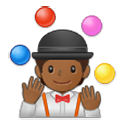 🤹🏾 Emoji Jongleur(in): mitteldunkle Hautfarbe Samsung One UI 3.1.1.