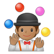 Emoji 🤹🏽 Persona Che Fa Giocoleria: Carnagione Olivastra su Samsung One UI 3.1.1.