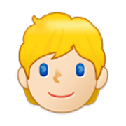 👱🏻 Emoji Persona Adulta Rubia: Tono De Piel Claro en Samsung One UI 3.1.1.