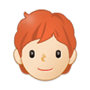 🧑🏻‍🦰 Emoji Pessoa: Pele Clara E Cabelo Vermelho na Samsung One UI 3.1.1.