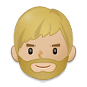 🧔🏼 Emoji Persona Con Barba: Tono De Piel Claro Medio en Samsung One UI 3.1.1.