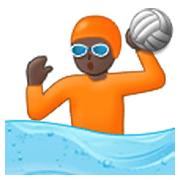 🤽🏿 Emoji Pessoa Jogando Polo Aquático: Pele Escura na Samsung One UI 3.1.1.