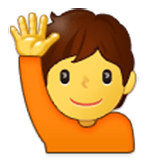 🙋 Emoji Persona Con La Mano Levantada en Samsung One UI 3.1.1.
