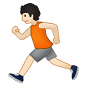 🏃🏻 Emoji Persona Corriendo: Tono De Piel Claro en Samsung One UI 3.1.1.