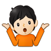 🤷🏻 Emoji Pessoa Dando De Ombros: Pele Clara na Samsung One UI 3.1.1.