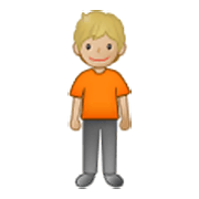 🧍🏼 Emoji Persona De Pie: Tono De Piel Claro Medio en Samsung One UI 3.1.1.
