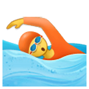 🏊 Emoji Persona Nadando en Samsung One UI 3.1.1.