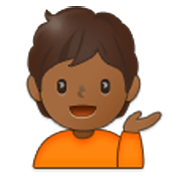 💁🏾 Emoji Infoschalter-Mitarbeiter(in): mitteldunkle Hautfarbe Samsung One UI 3.1.1.