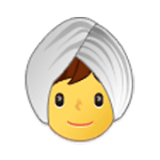 👳 Emoji Person mit Turban Samsung One UI 3.1.1.