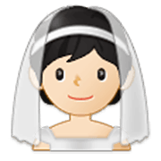 👰🏻 Emoji Novia Con Velo: Tono De Piel Claro en Samsung One UI 3.1.1.