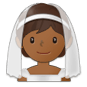 👰🏾 Emoji Novia Con Velo: Tono De Piel Oscuro Medio en Samsung One UI 3.1.1.