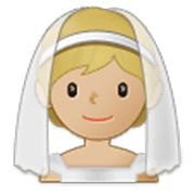 👰🏼 Emoji Person mit Schleier: mittelhelle Hautfarbe Samsung One UI 3.1.1.