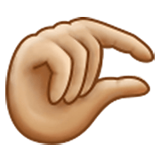 🤏🏼 Emoji Wenig-Geste: mittelhelle Hautfarbe Samsung One UI 3.1.1.