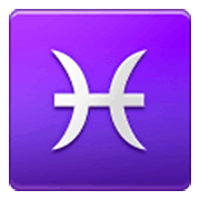 Emoji ♓ Segno Zodiacale Dei Pesci su Samsung One UI 3.1.1.