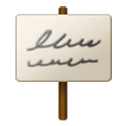 Emoji 🪧 Cartello su Samsung One UI 3.1.1.