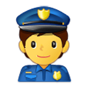Emoji 👮 Agente Di Polizia su Samsung One UI 3.1.1.