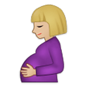 🤰🏼 Emoji schwangere Frau: mittelhelle Hautfarbe Samsung One UI 3.1.1.