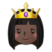 👸🏿 Emoji Princesa: Pele Escura na Samsung One UI 3.1.1.