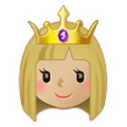 Emoji 👸🏼 Principessa: Carnagione Abbastanza Chiara su Samsung One UI 3.1.1.