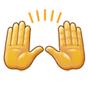Émoji 🙌 Mains Levées sur Samsung One UI 3.1.1.