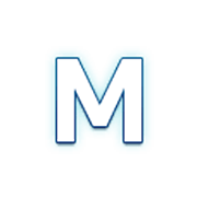 🇲 Emoji Indicador regional Símbolo Letra M en Samsung One UI 3.1.1.