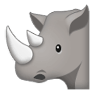 Émoji 🦏 Rhinocéros sur Samsung One UI 3.1.1.