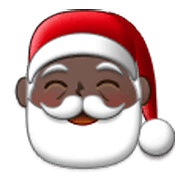 🎅🏿 Emoji Papai Noel: Pele Escura na Samsung One UI 3.1.1.