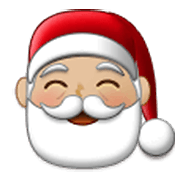 🎅🏼 Emoji Papá Noel: Tono De Piel Claro Medio en Samsung One UI 3.1.1.