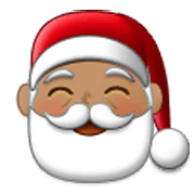 Emoji 🎅🏽 Babbo Natale: Carnagione Olivastra su Samsung One UI 3.1.1.
