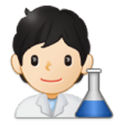 🧑🏻‍🔬 Emoji Wissenschaftler(in): helle Hautfarbe Samsung One UI 3.1.1.