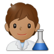 Emoji 🧑🏽‍🔬 Persona Che Lavora In Campo Scientifico: Carnagione Olivastra su Samsung One UI 3.1.1.