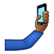 Emoji 🤳🏾 Selfie: Carnagione Abbastanza Scura su Samsung One UI 3.1.1.